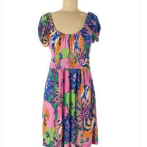 Tibi A-line Scoop Neck SS Dress Casual Med